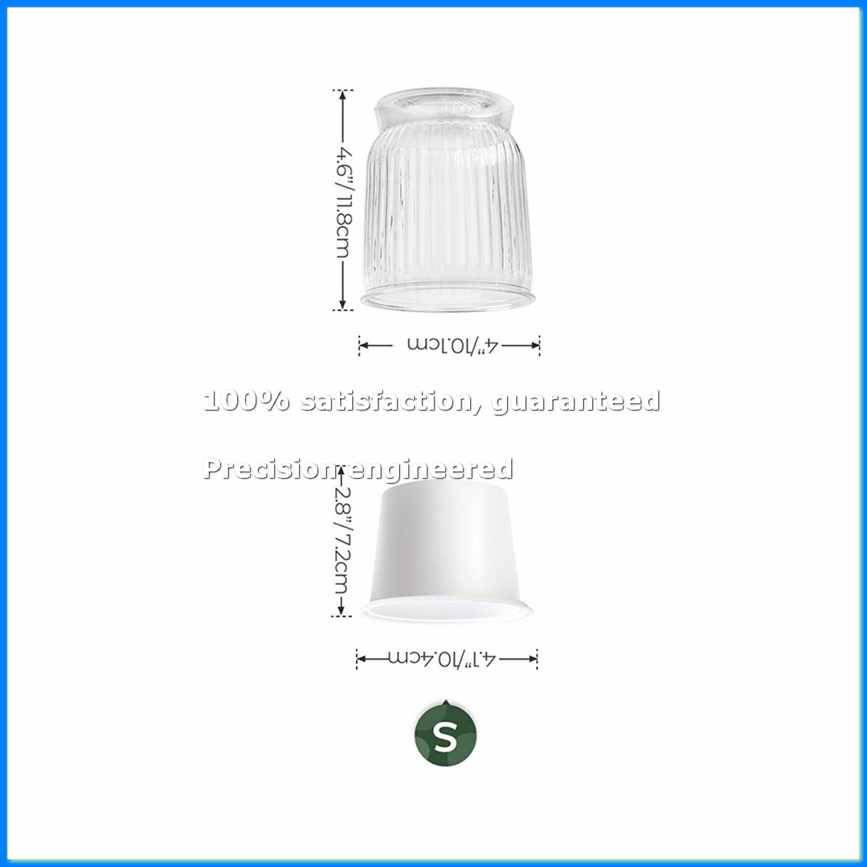 Self Watering Planter - Self Watering Plant Pots, 4 Inch
