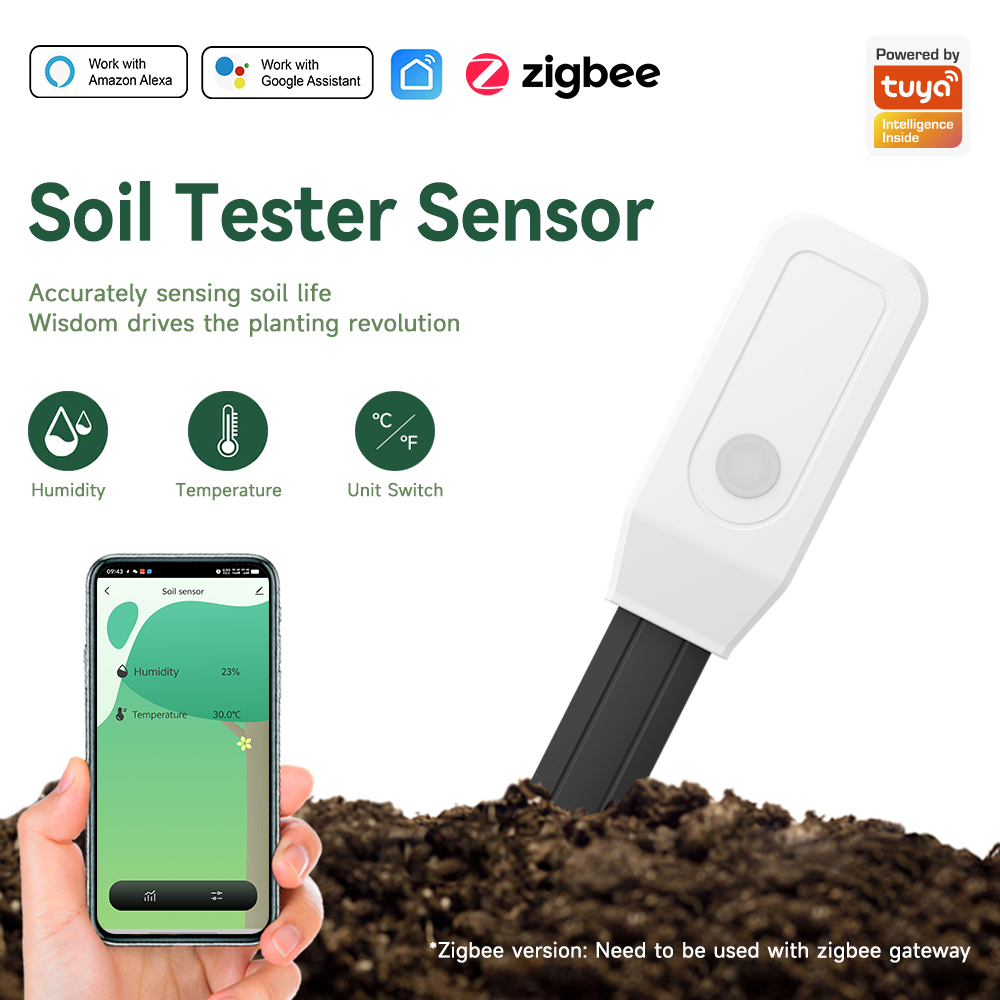 iHseno Tuya Zigbee Smart Soil  - огляд і ціна Plant Monitor