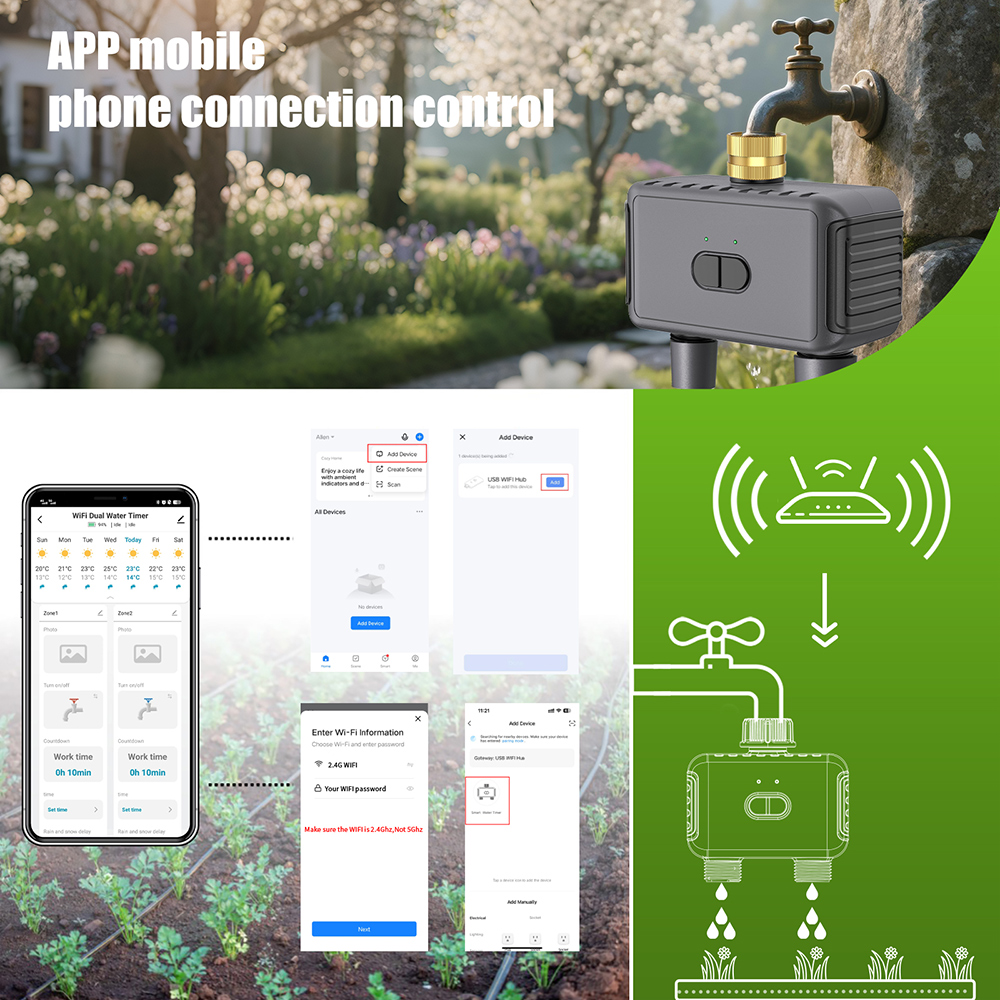 Wifi Automatic Water Timer Dua - огляд і ціна Smart Garden Kit
