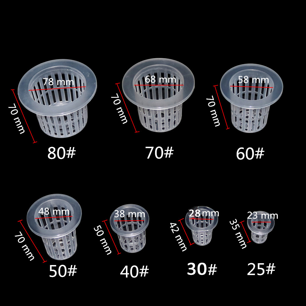 10Pcs Hydroponic Mesh Cups Gar - огляд і ціна Hydroponic Grow Pod