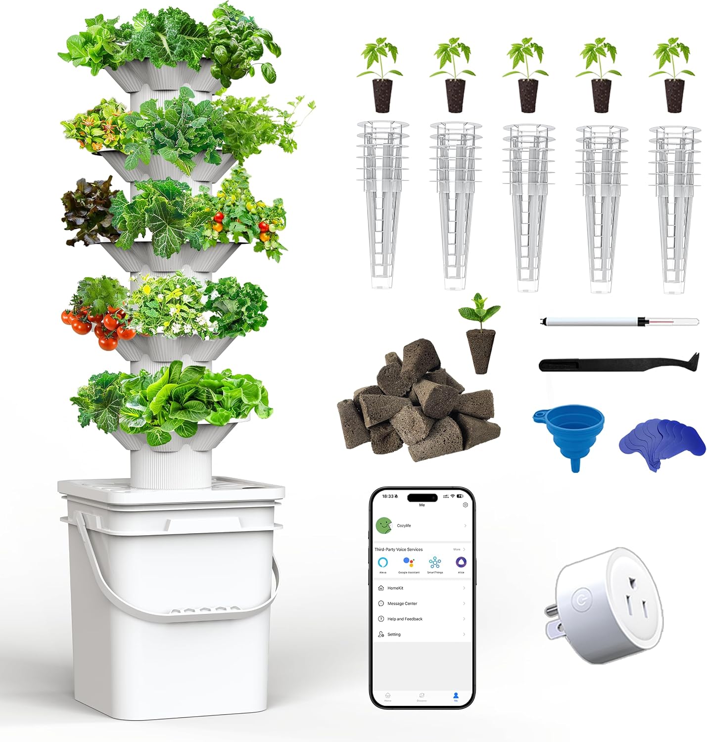 Hydroponics Growing System Kit - огляд і ціна Hydroponic Tower