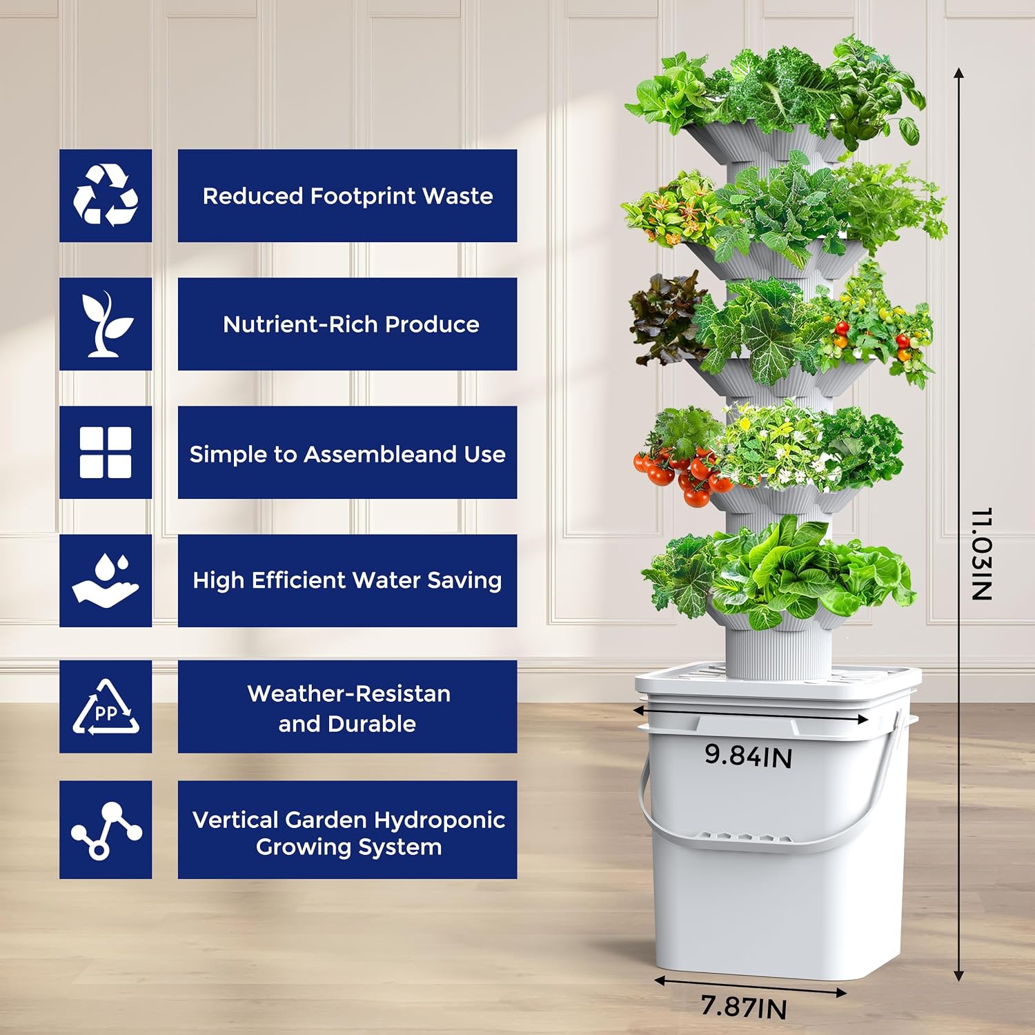 Hydroponics Growing System Kit - огляд і ціна Hydroponic Tower