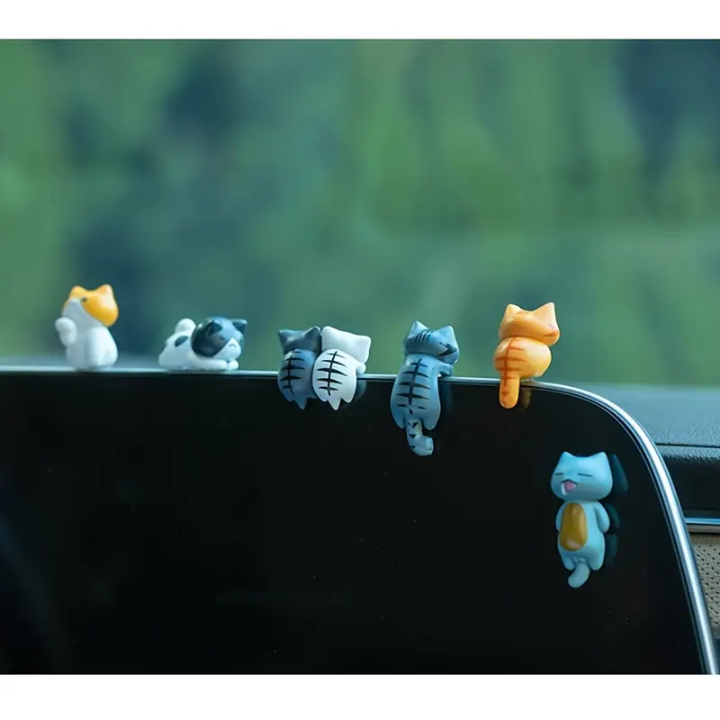 6pcs PVC Cartoon Cat Figurines - огляд і ціна Plant Monitor